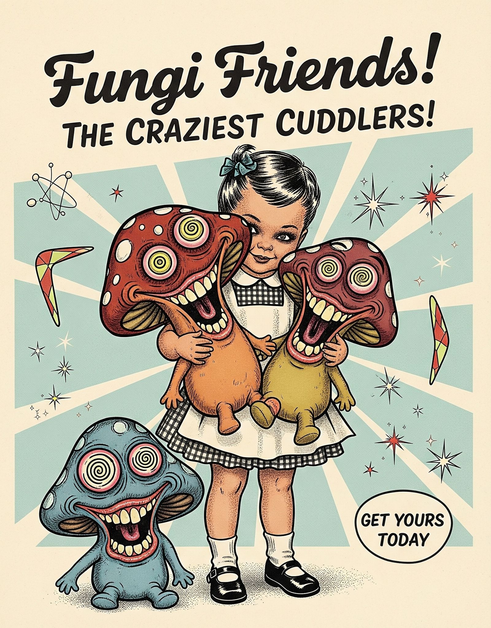 Crazy mushrooms plushies