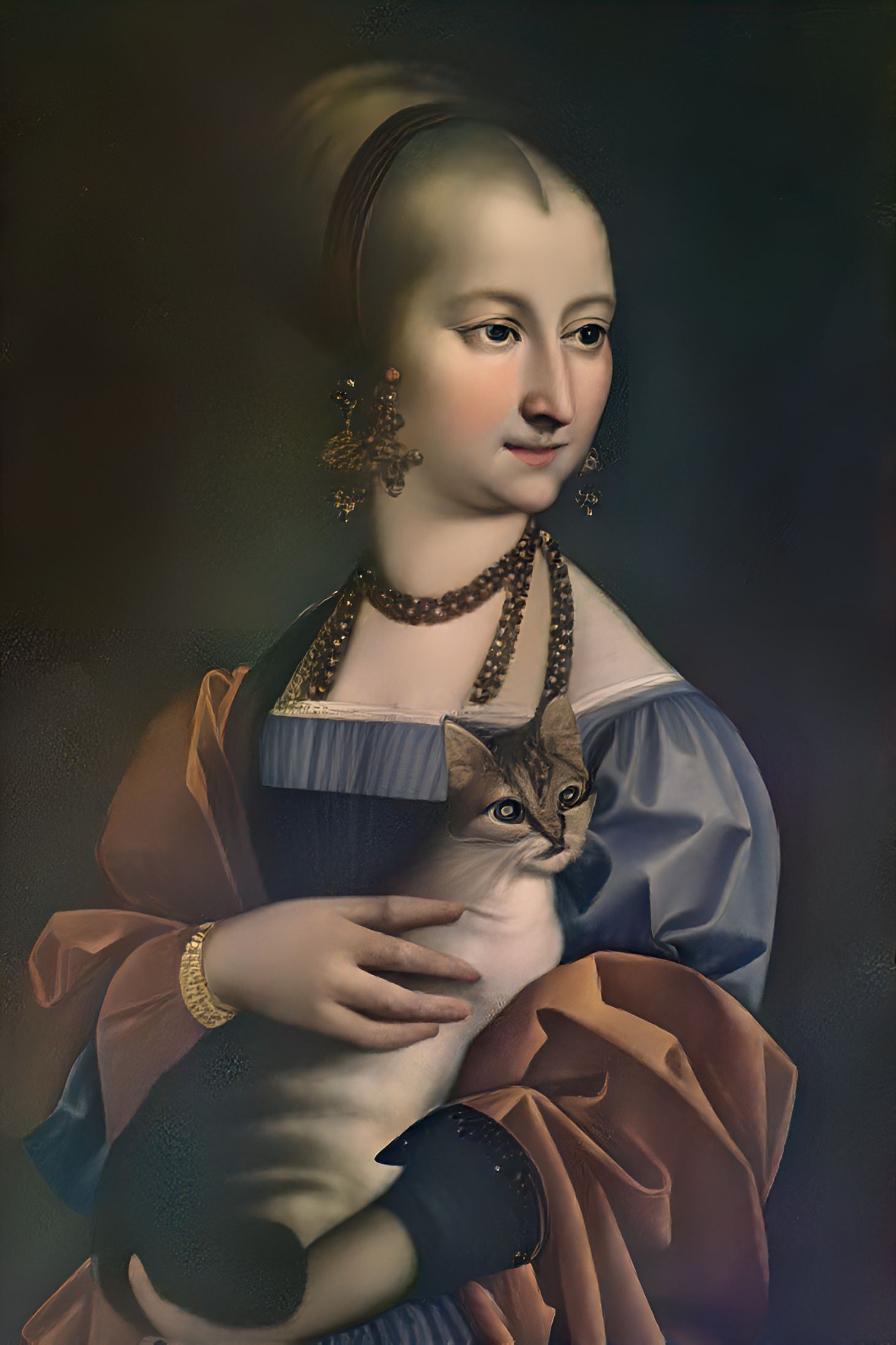 Lady with a Cat (Lady with an Ermine, Leonardo Da Vinci)
