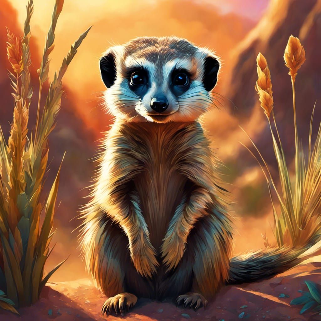meerkat  by @Vaclava