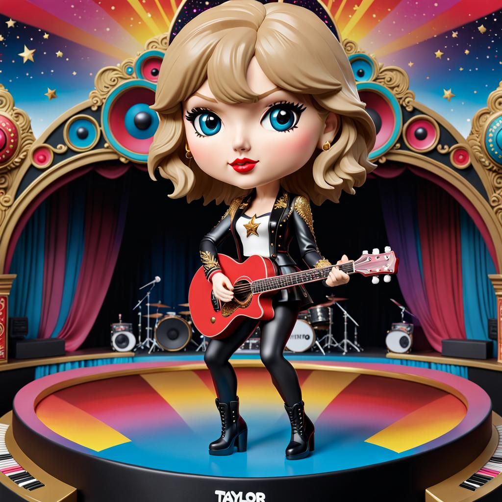 Taylor Swift Bobblehead v3 🎸🎙️ ️🎵 - AI Generated Artwork - NightCafe ...