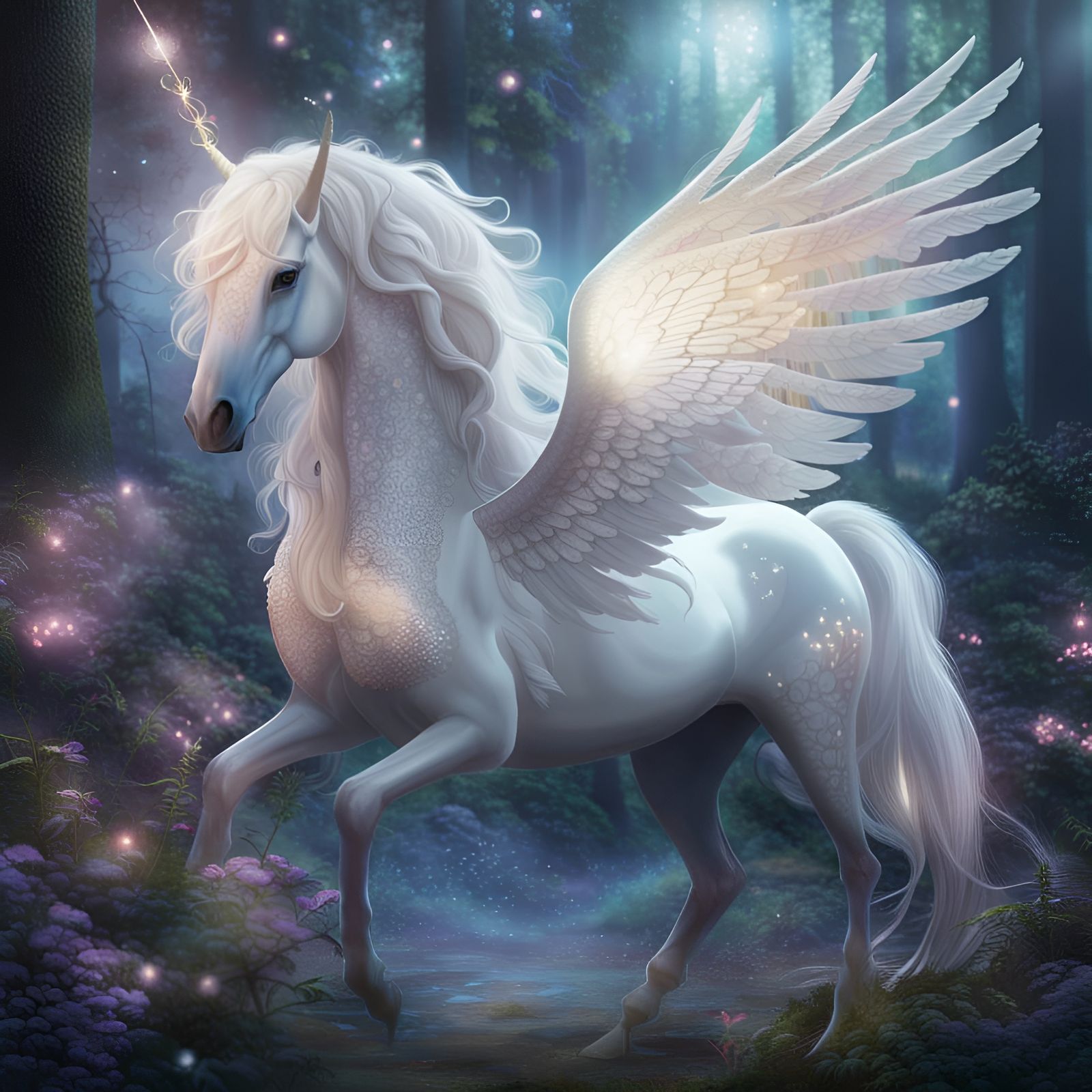 Beautiful Pegasus - AI Generated Artwork - NightCafe Creator