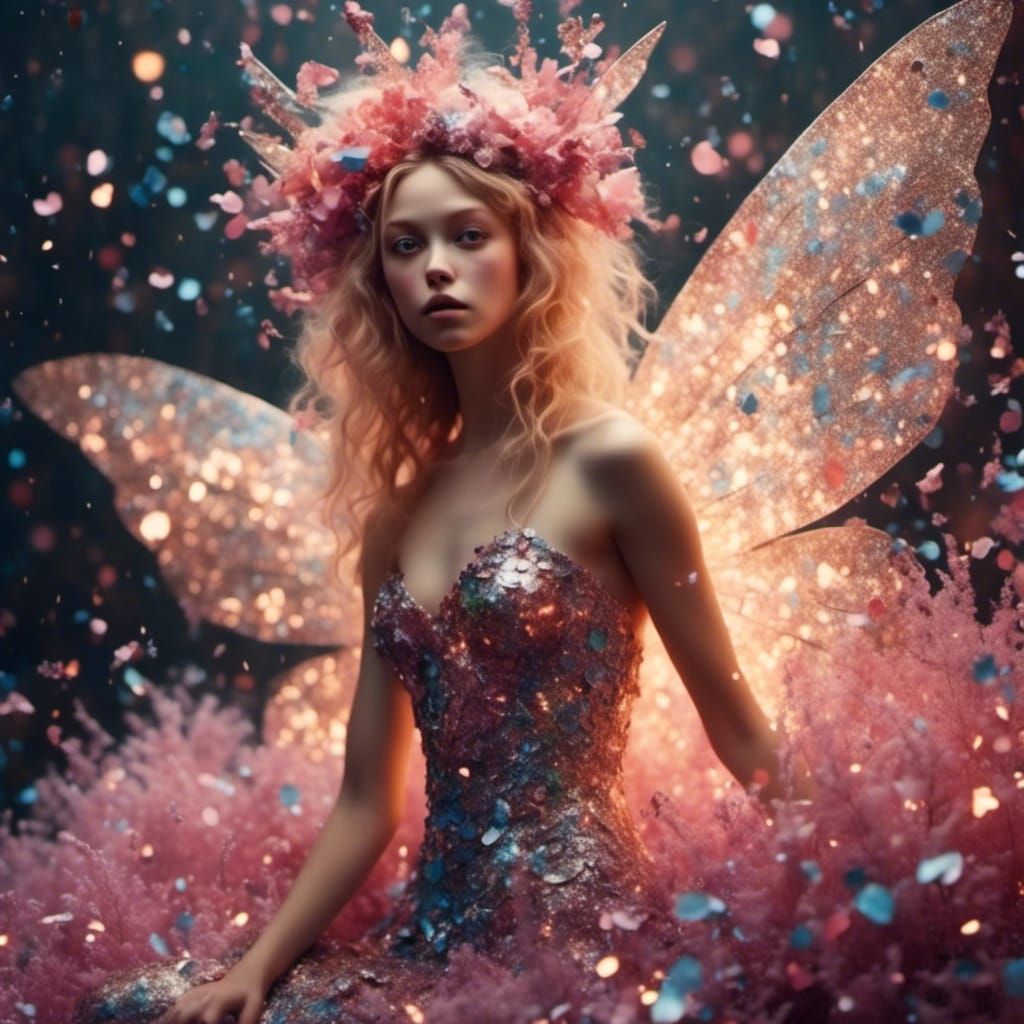 Glitter Fairy <lora:FlamBear:1.0>