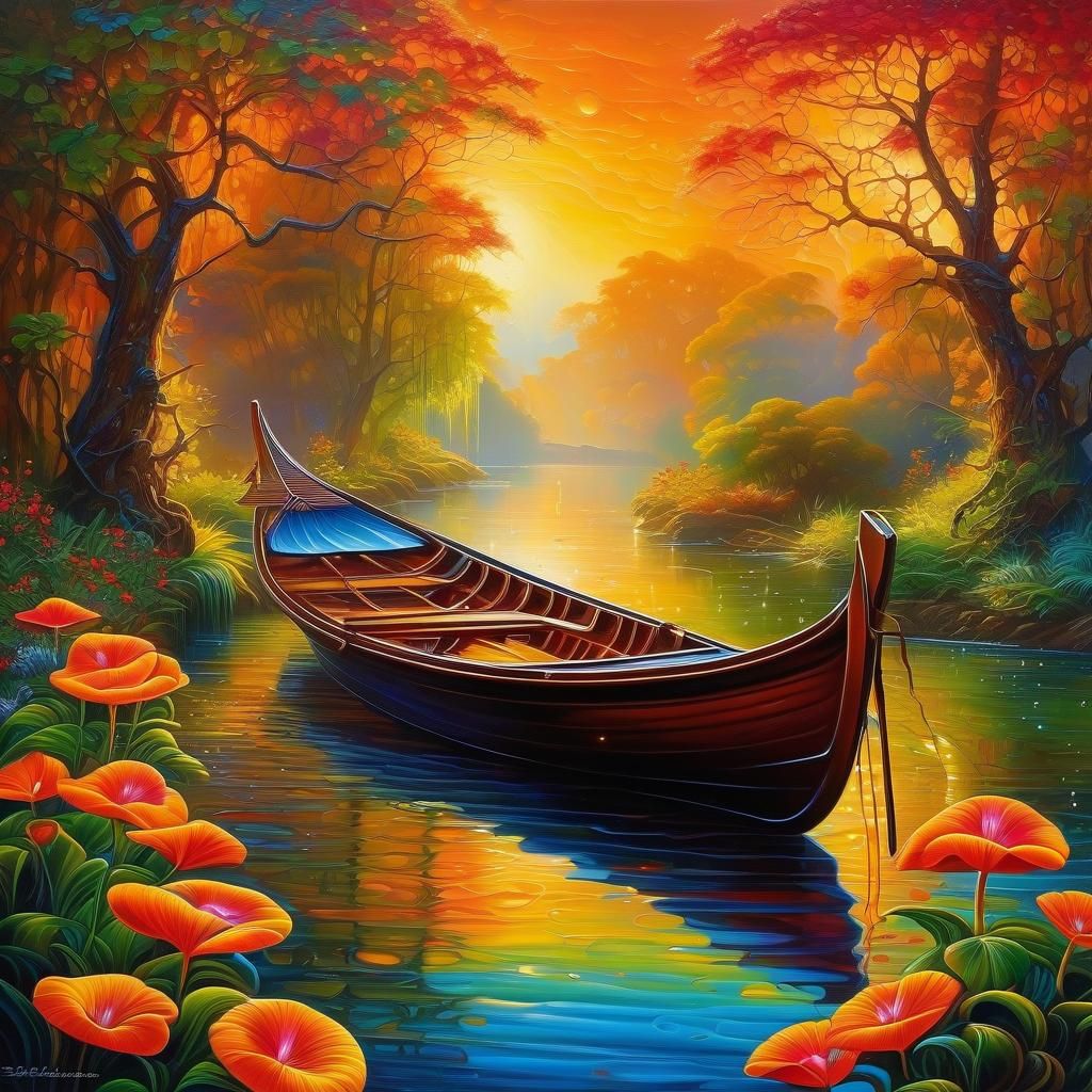 Romanticism Digital Art with Wet Oil Paint Textures