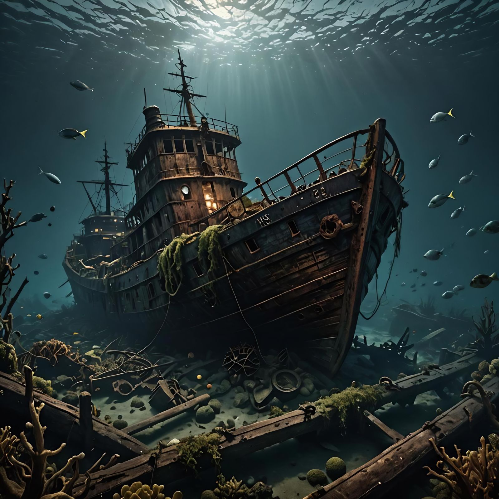 The lost fishermans ship  by @Rachel and Sarah 