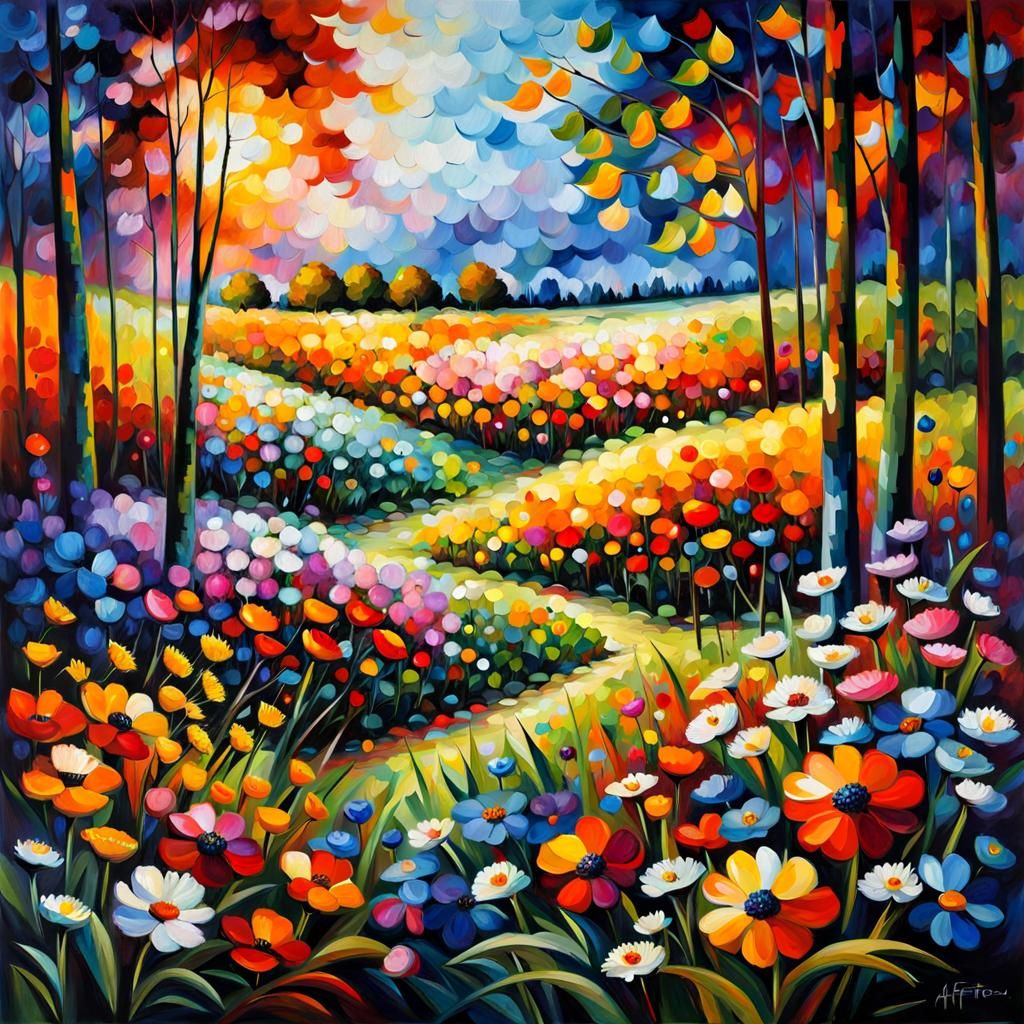 Flower Meadow Landscape   by @shs_kenya