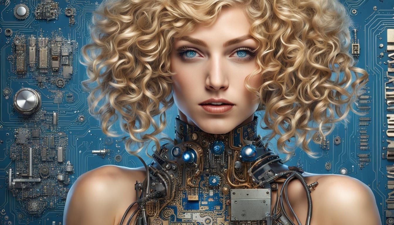 Girl in the Machine AI Generated Artwork NightCafe Creator