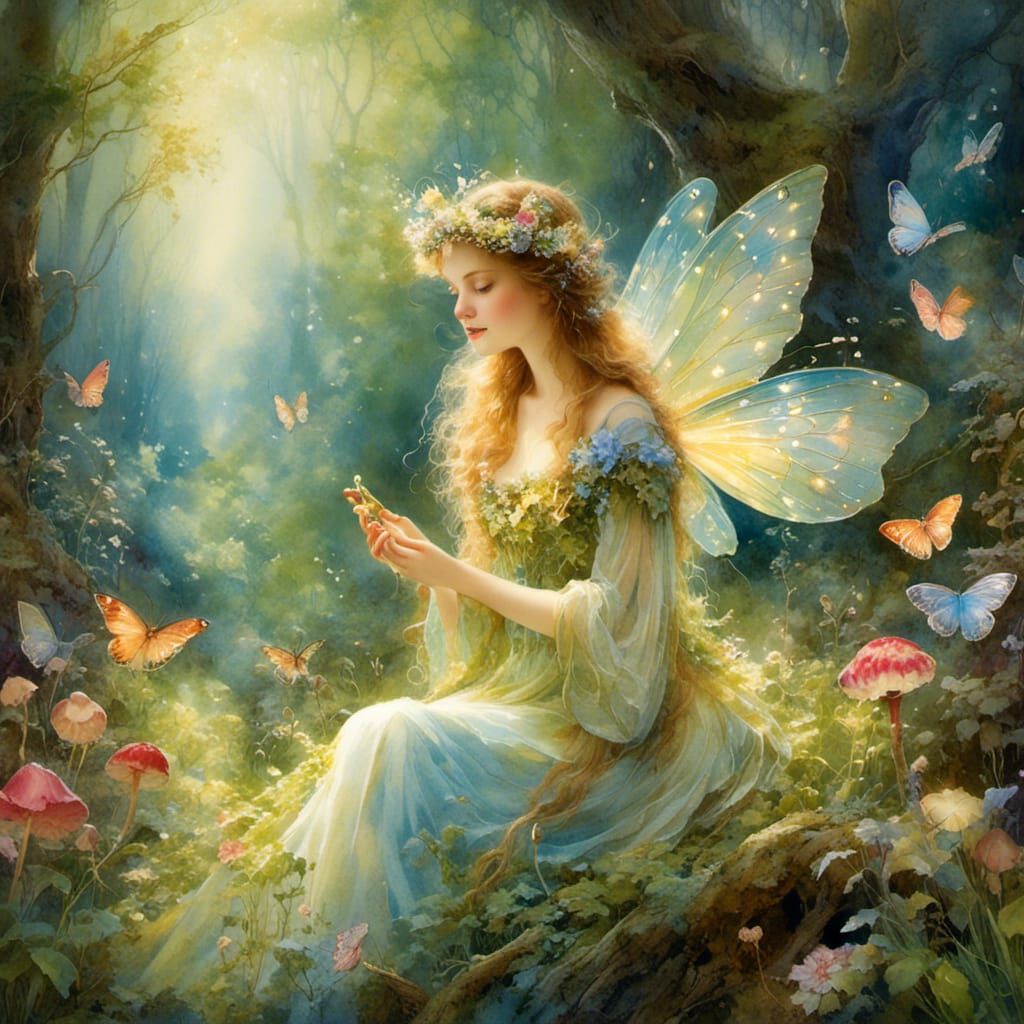 <lora:Fairy Portrait:1.0> "pretty fairy 