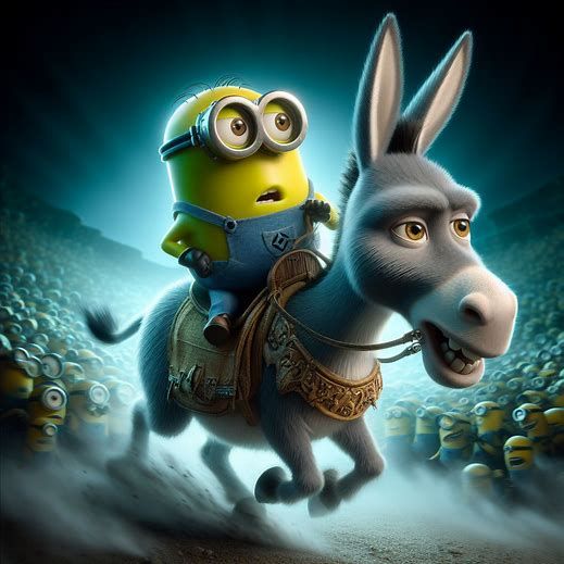 Minion and Donkey