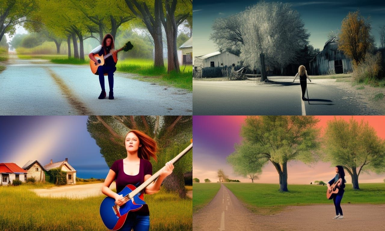 Girl with guitar