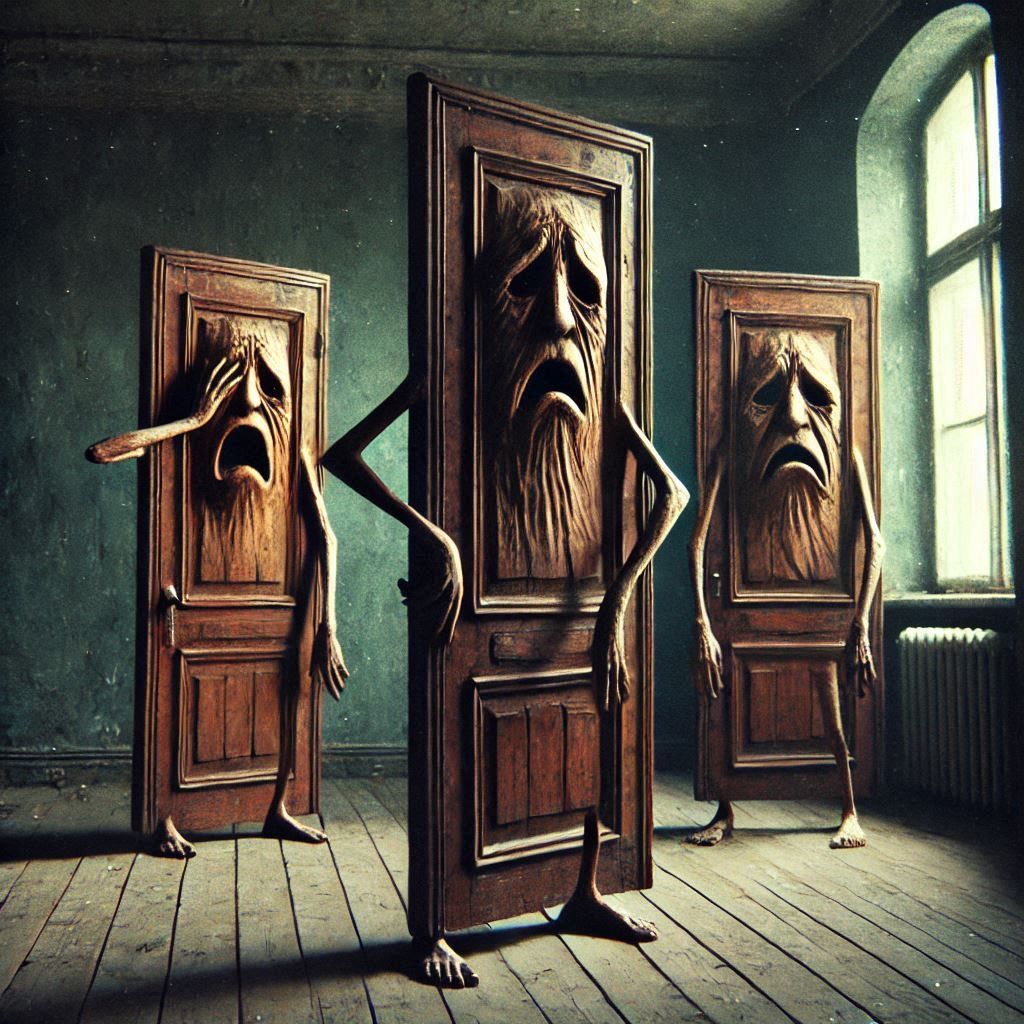 Three doors (feeling) down