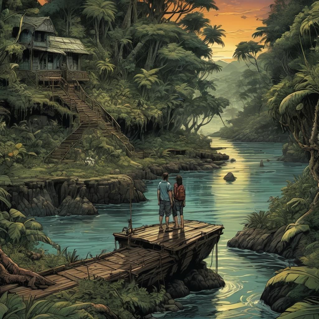 Couple stranded on gecko island