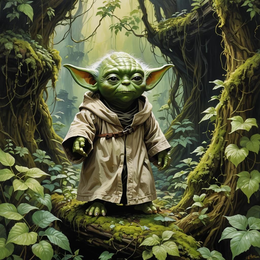 Yoda - AI Generated Artwork - NightCafe Creator