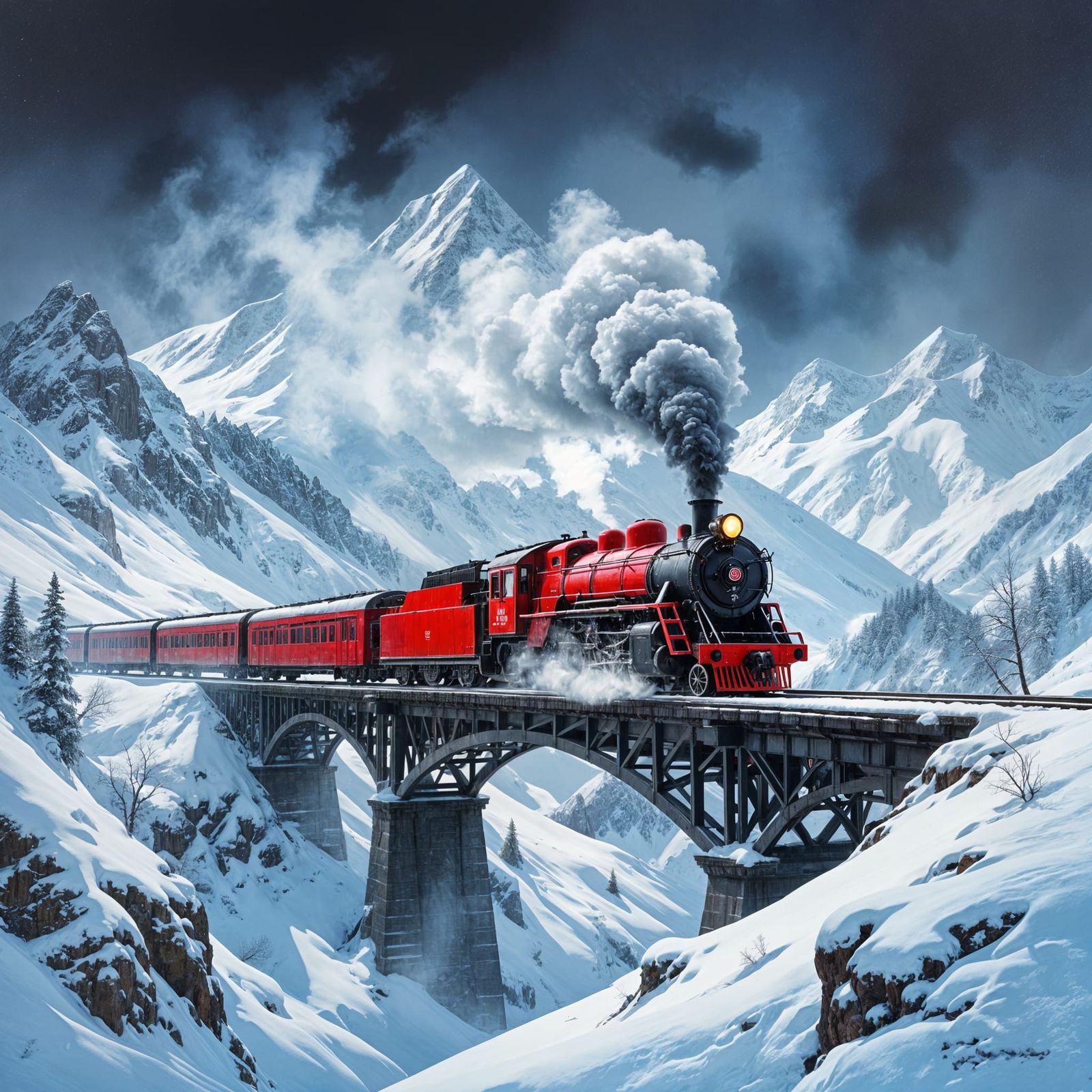 red train  by @Robert