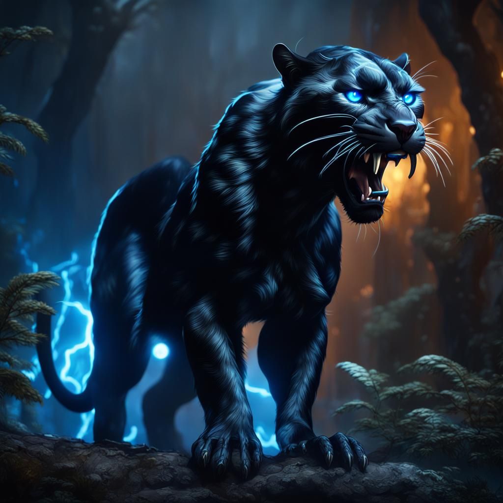 Prowling Panther - AI Generated Artwork - NightCafe Creator