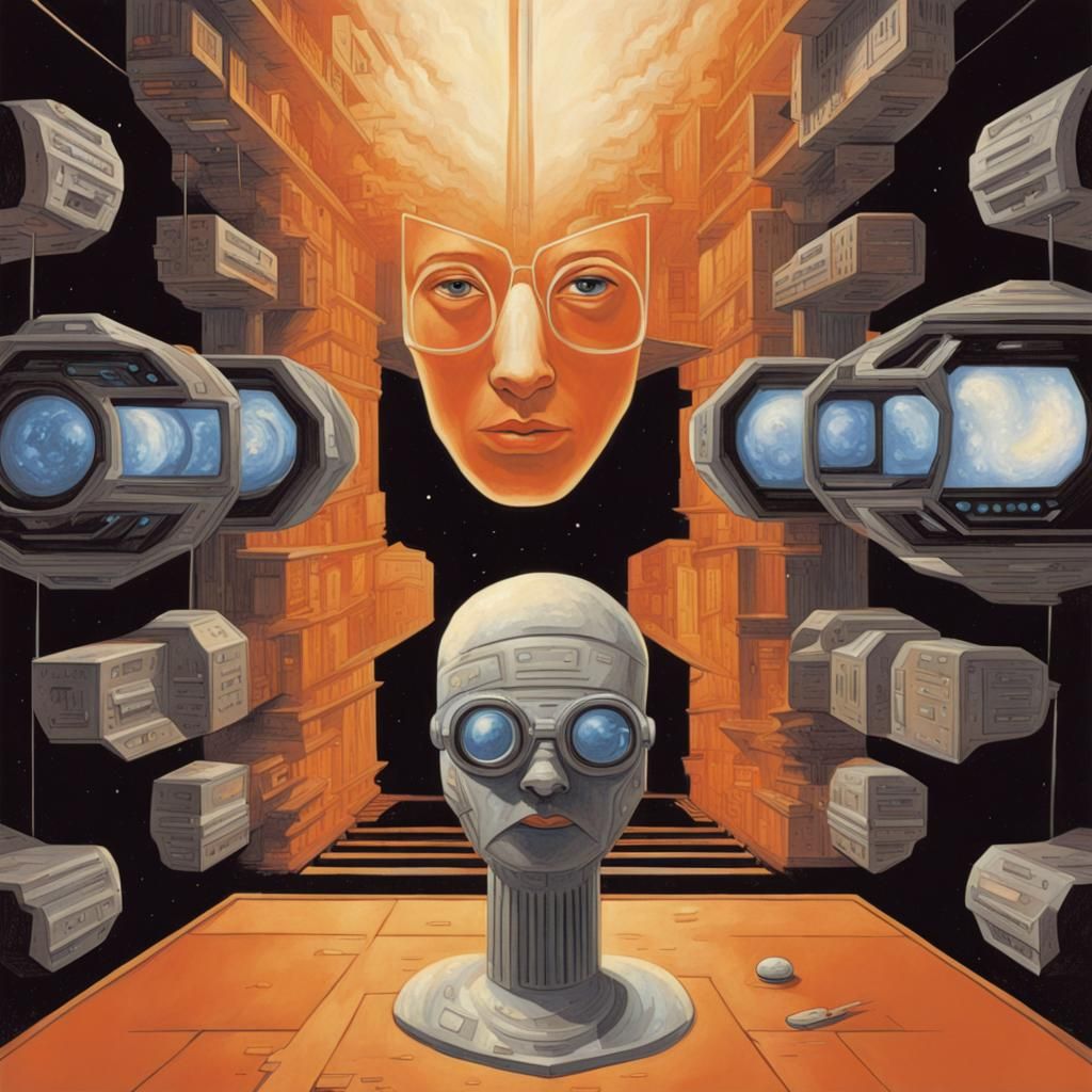 by Isaac Asimov AI Generated Artwork NightCafe Creator