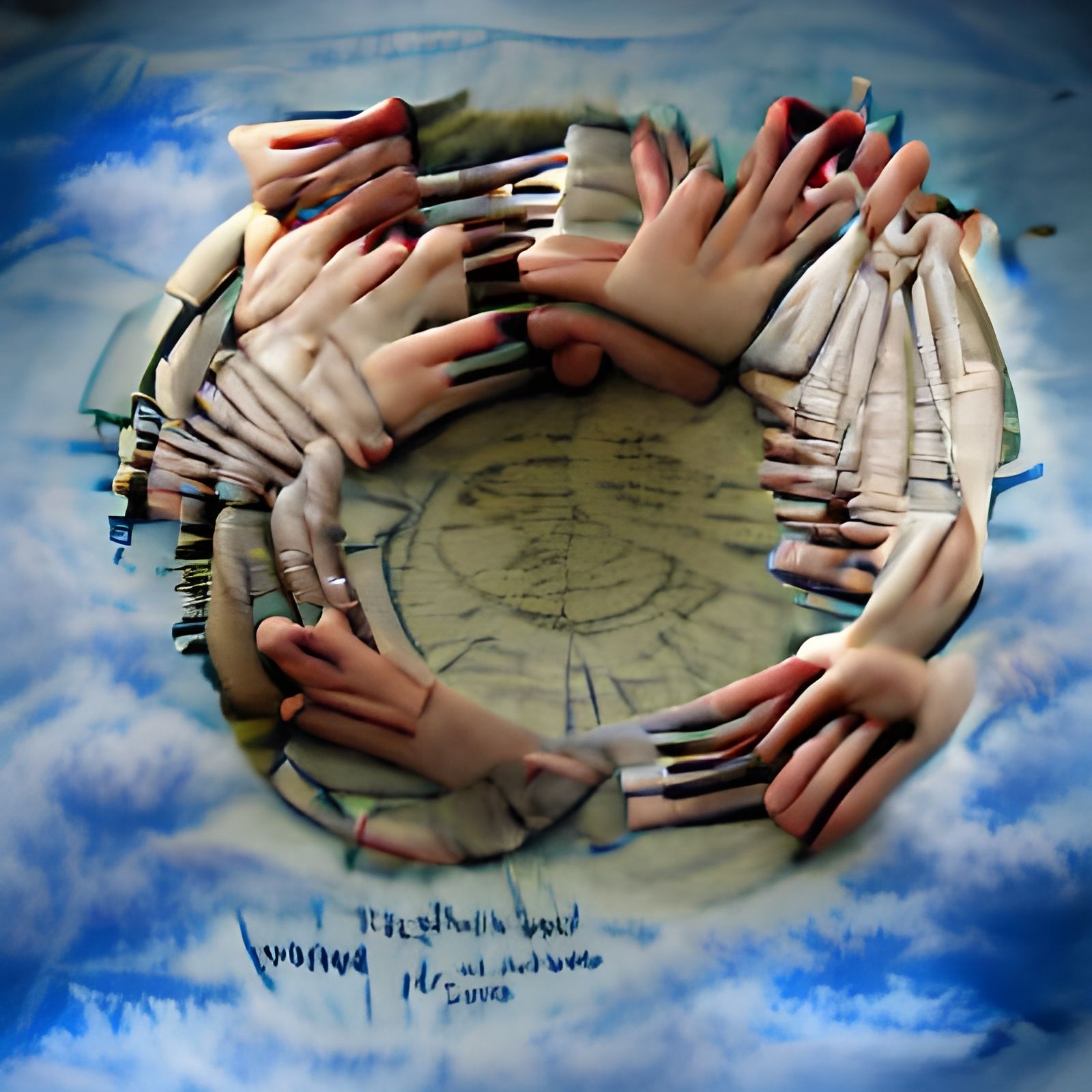And today is only yesterday’s tomorrow circle of hands
