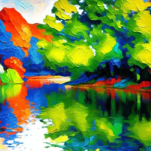 Jim Morisson,neo-impressionism expressionist style oil paint...