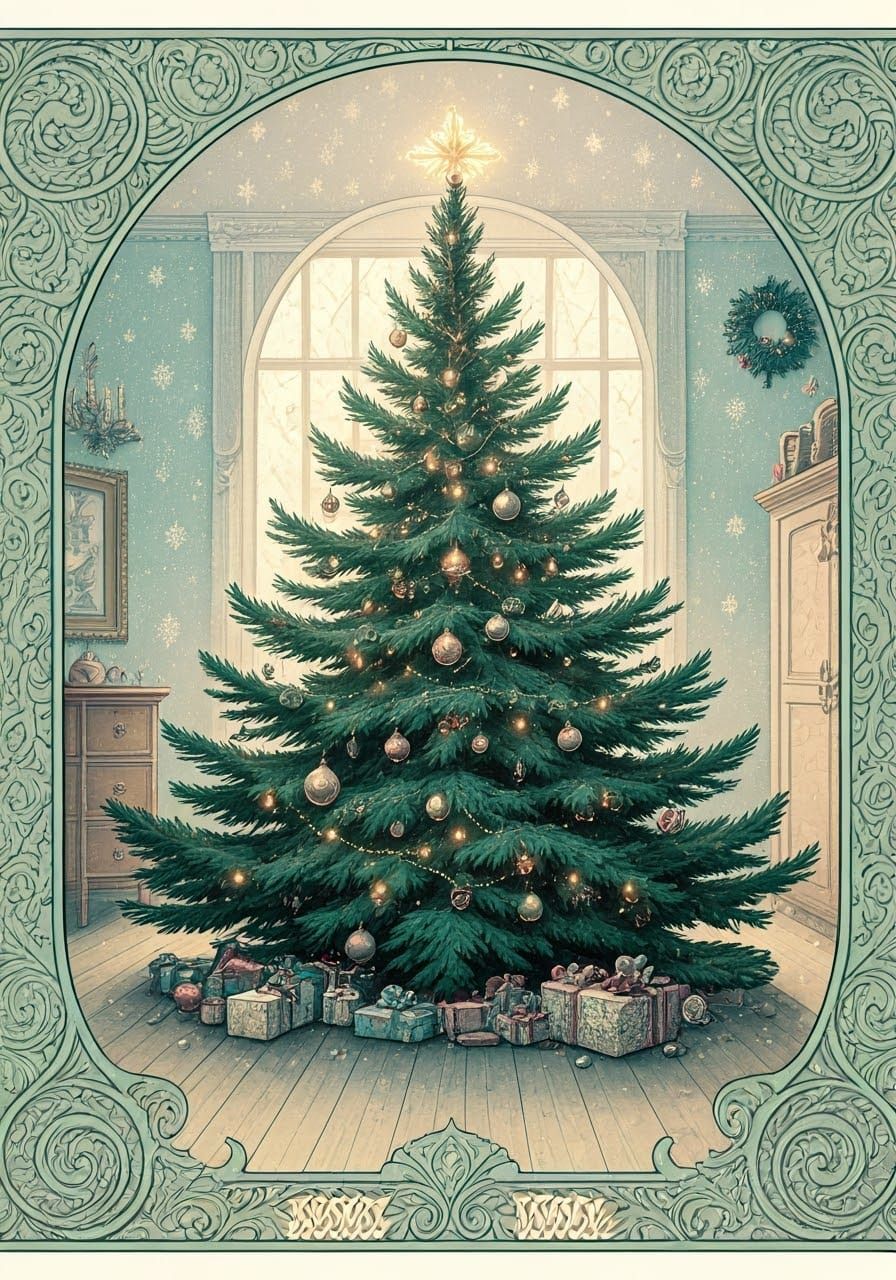 Vintage Christmas postcard  by @Nimbus