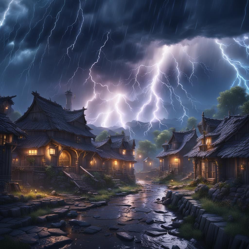 lightning storm
