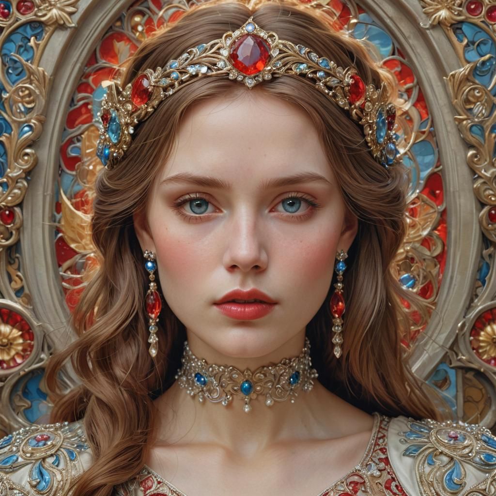 Surprise me with an amazing portrait of an extremely beautif...