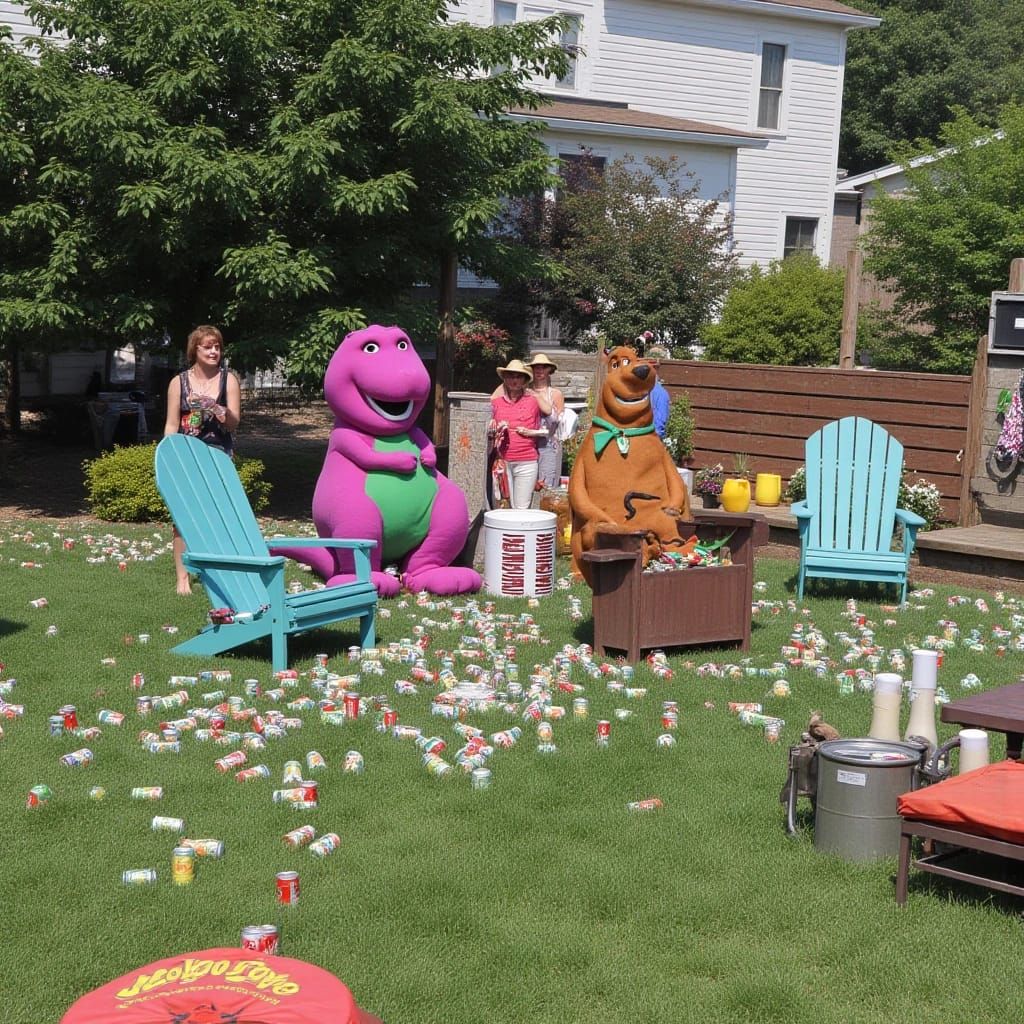 That @$#@ dog never misses a party or a snack.