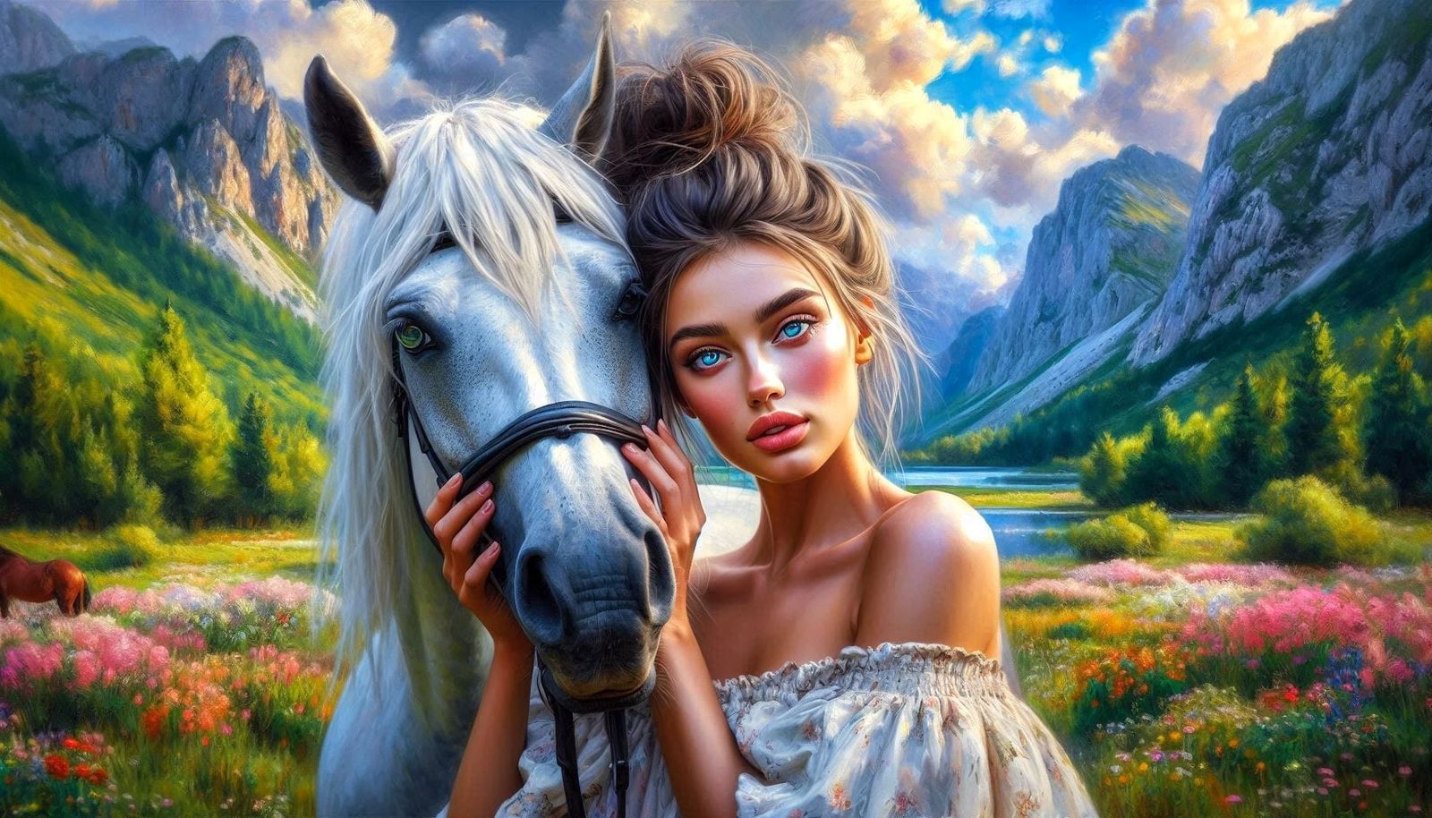 Woman and her horse