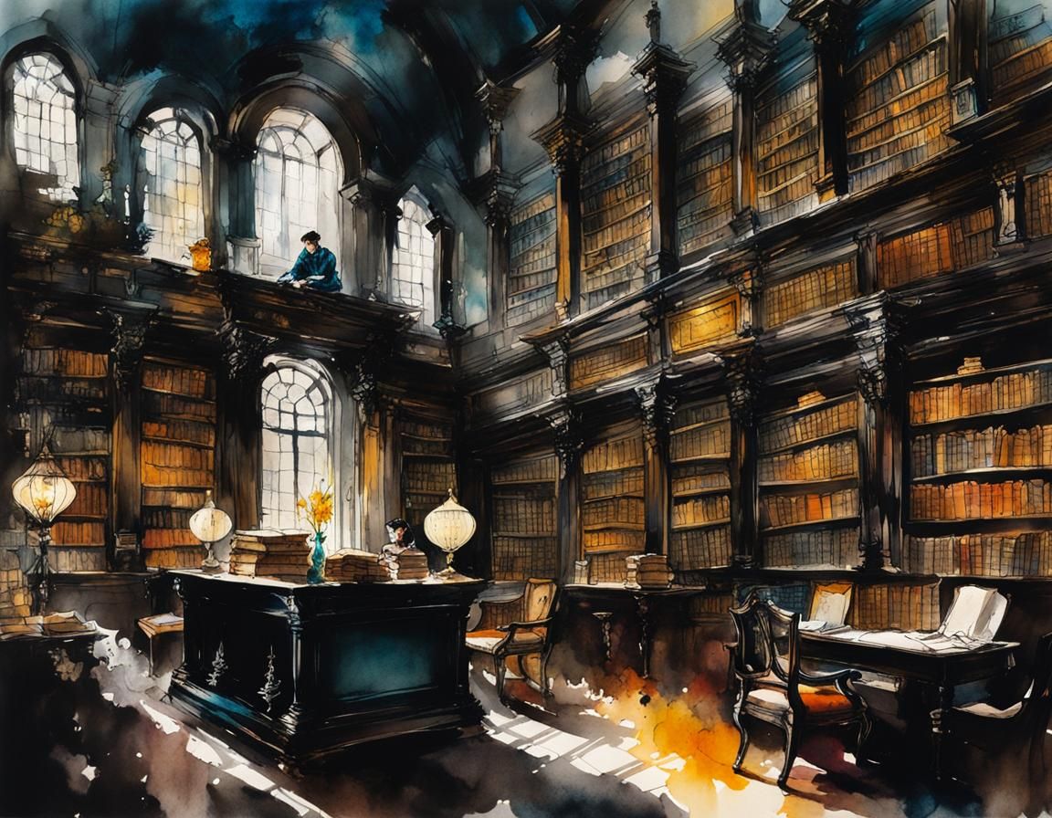 mischief in the ancient library  by @Amy 