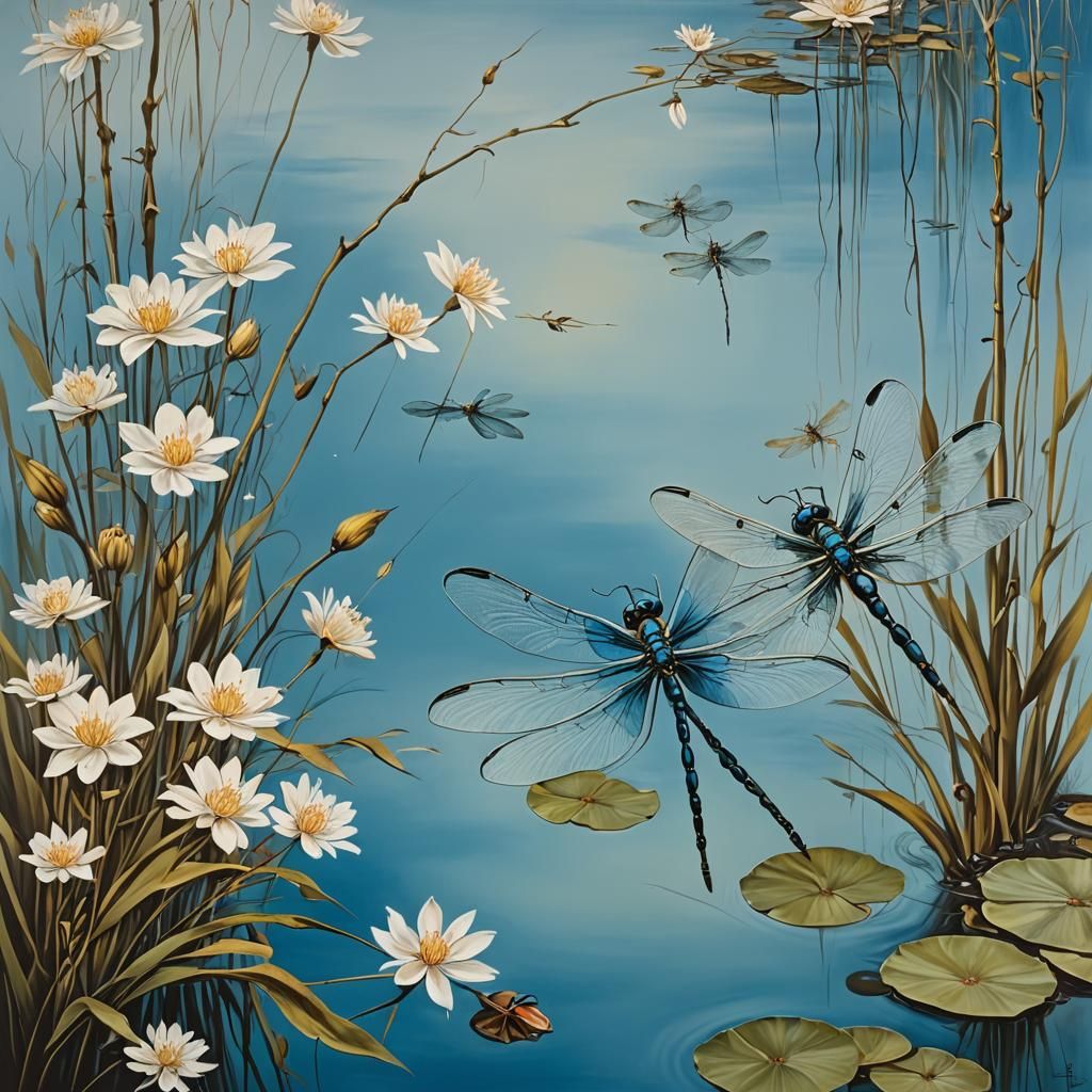 dangle in fairytale blossom blue my ride the reed dragonflie...
