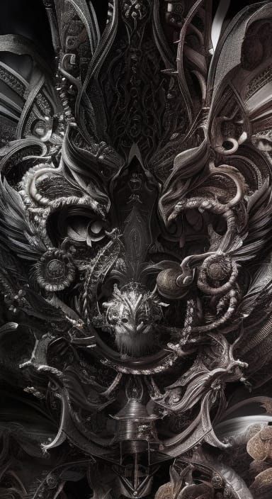 Demon, hell, horror, red, gothic, fantasy concept art, dark ...