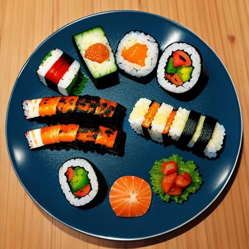 A big sushi plate