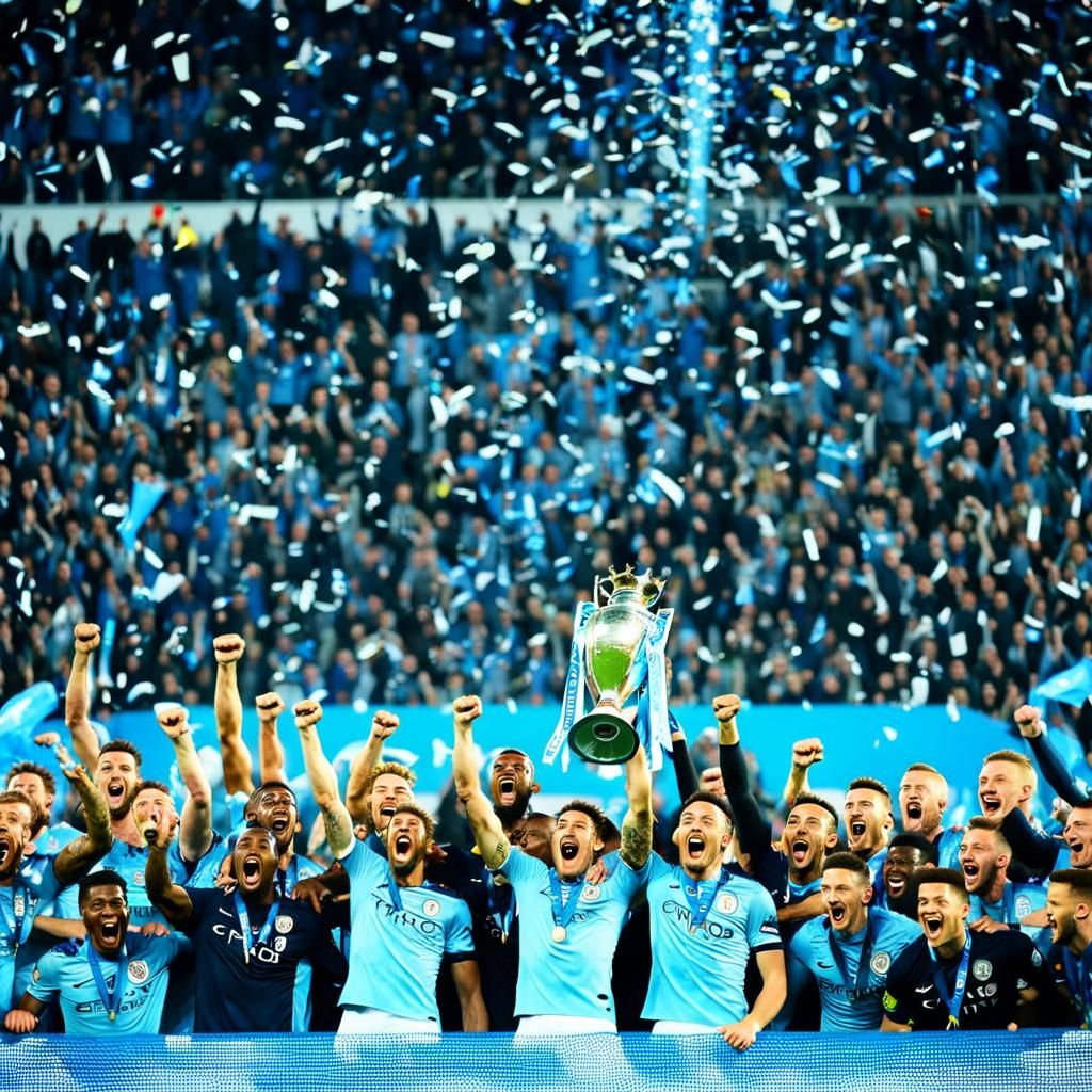 Manchester City Celebrates Champions League Victory