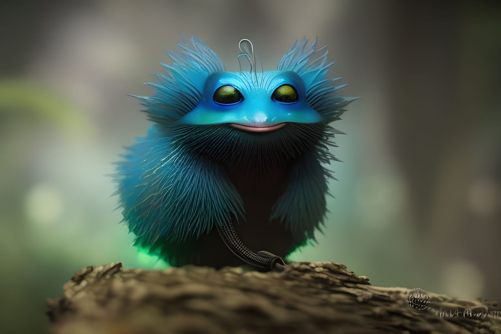 Blue Critter - AI Generated Artwork - NightCafe Creator