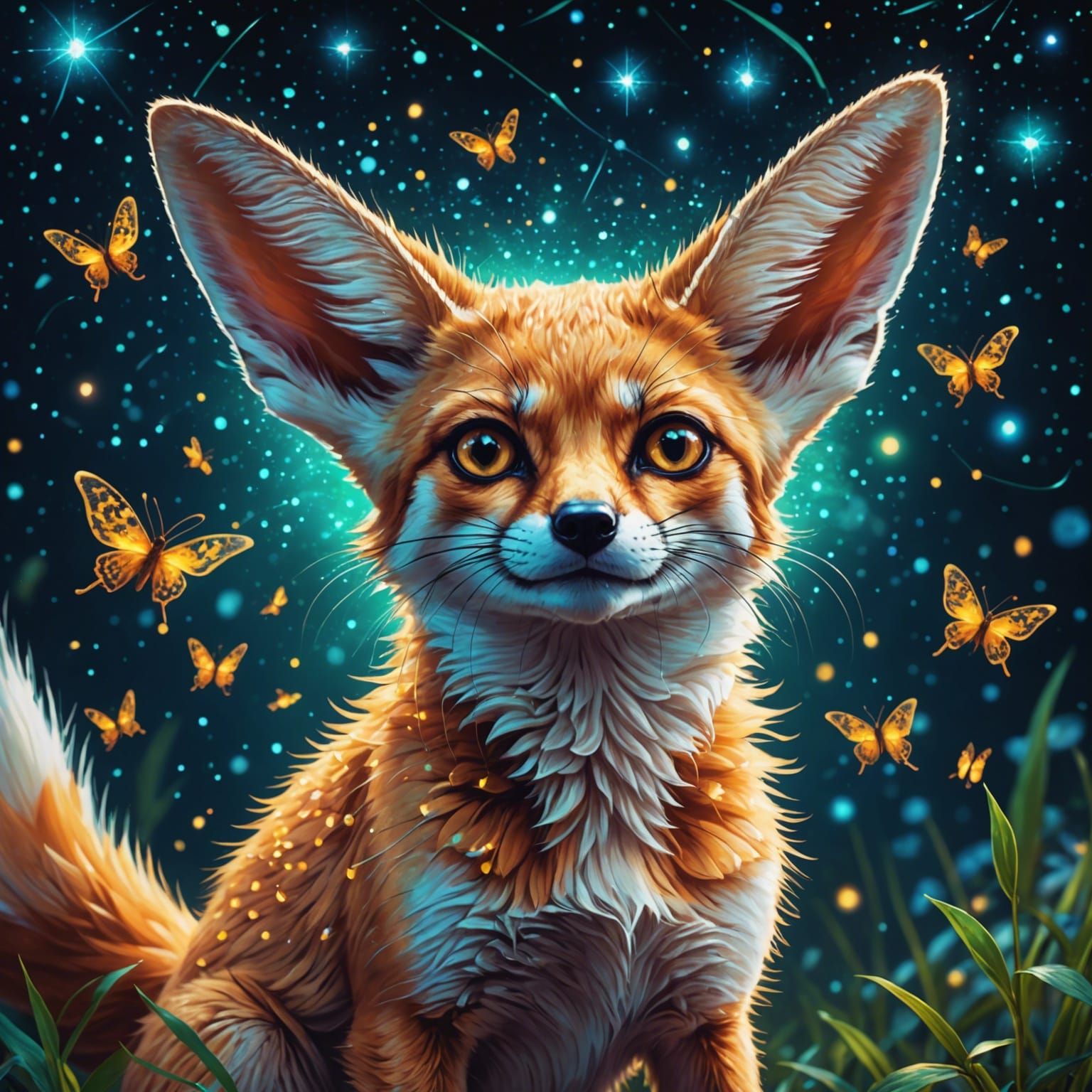 Fennec fox   by @queenmisery