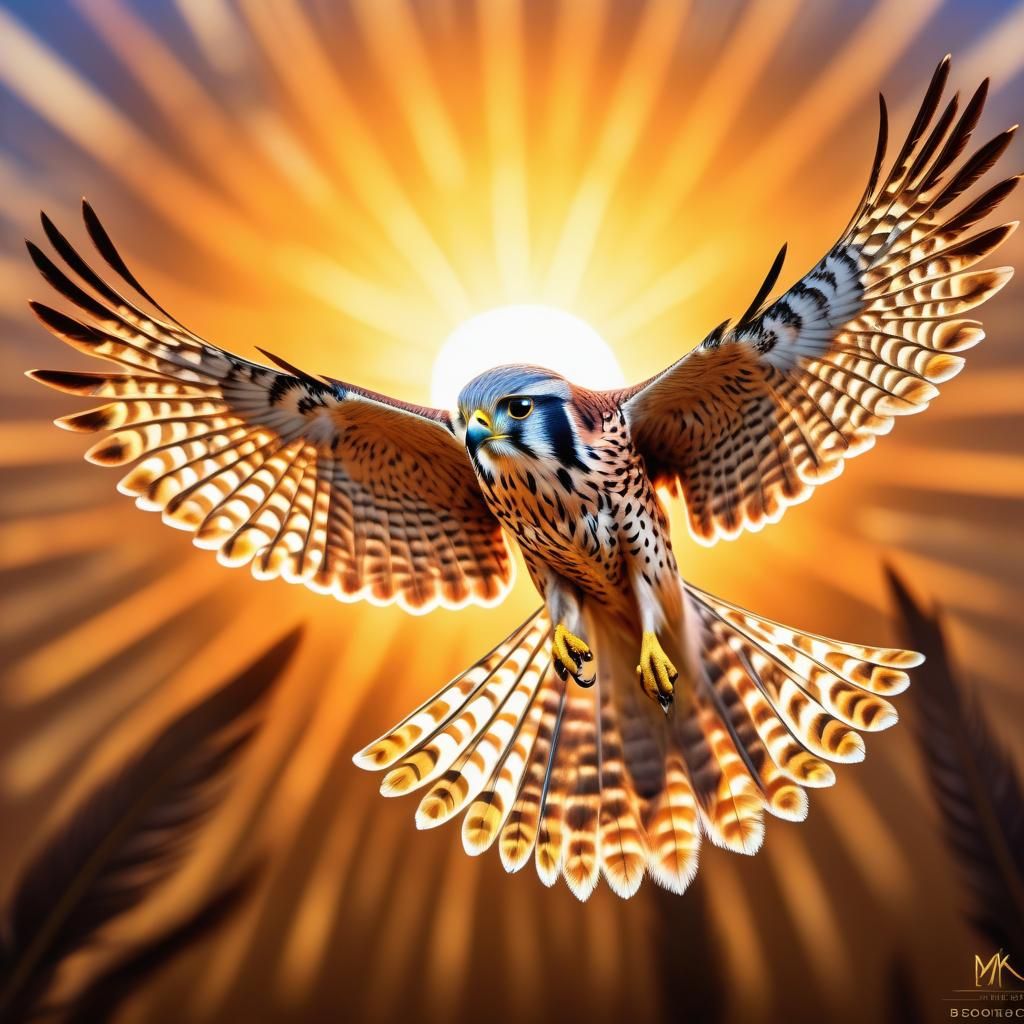 A Dawn Kestrel…. - Ai Generated Artwork - Nightcafe Creator