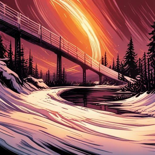 Snowy Bridge