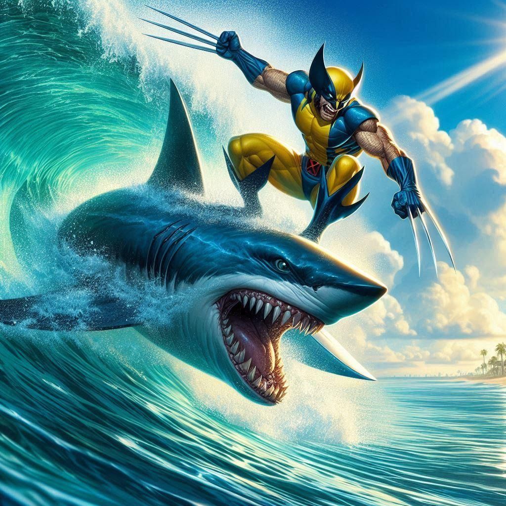 Wolverine Vs Shark.