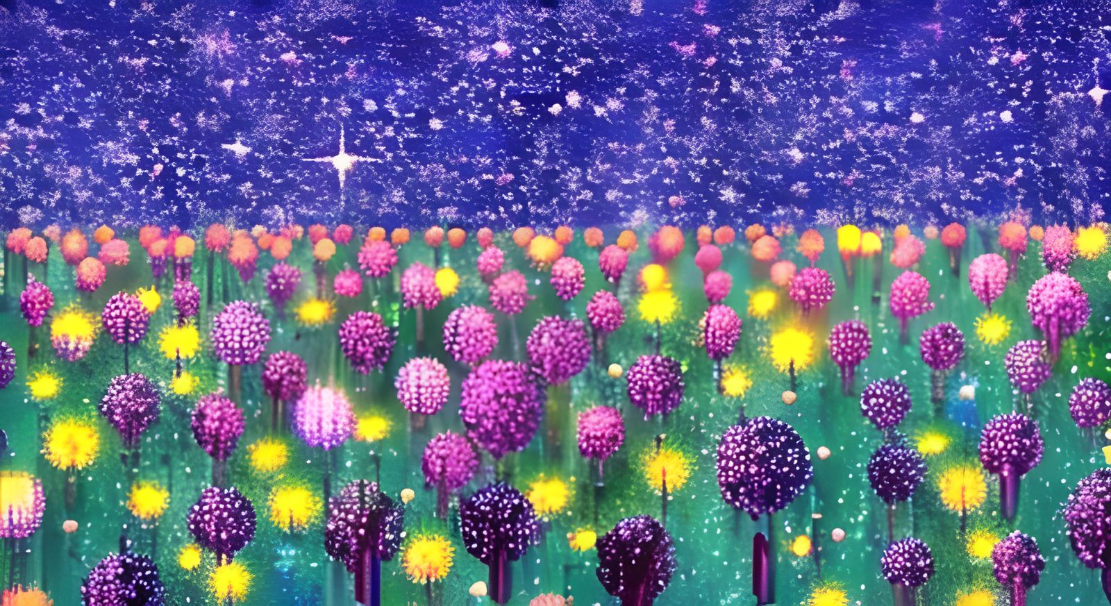 Field of Flowers - AI Generated Artwork - NightCafe Creator