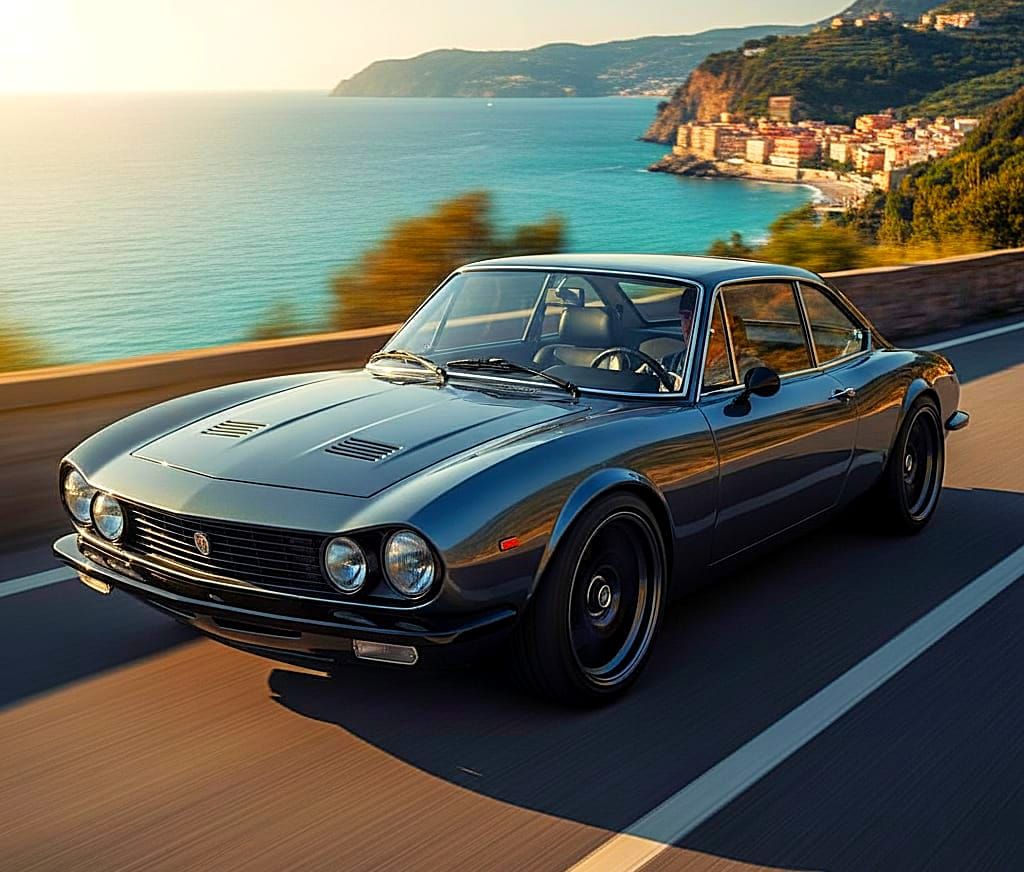 CCW Dino GT Coupe Motors Down the Italian Coast