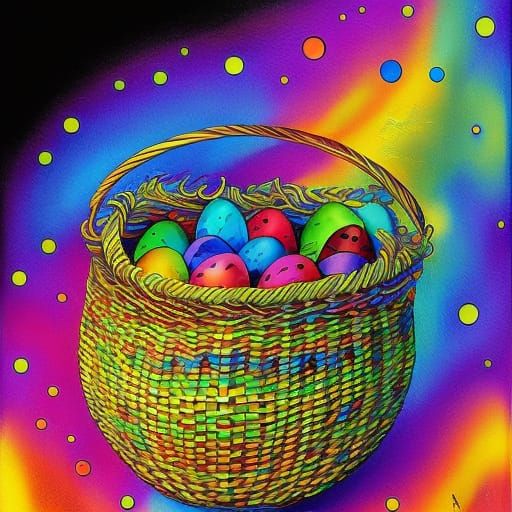 Psychedelic Easter Eggs - AI Generated Artwork - NightCafe Creator