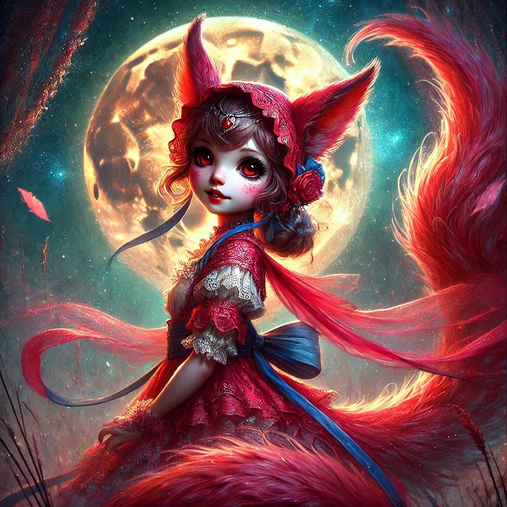 adorable fairy-tale fantasy creature portrait..