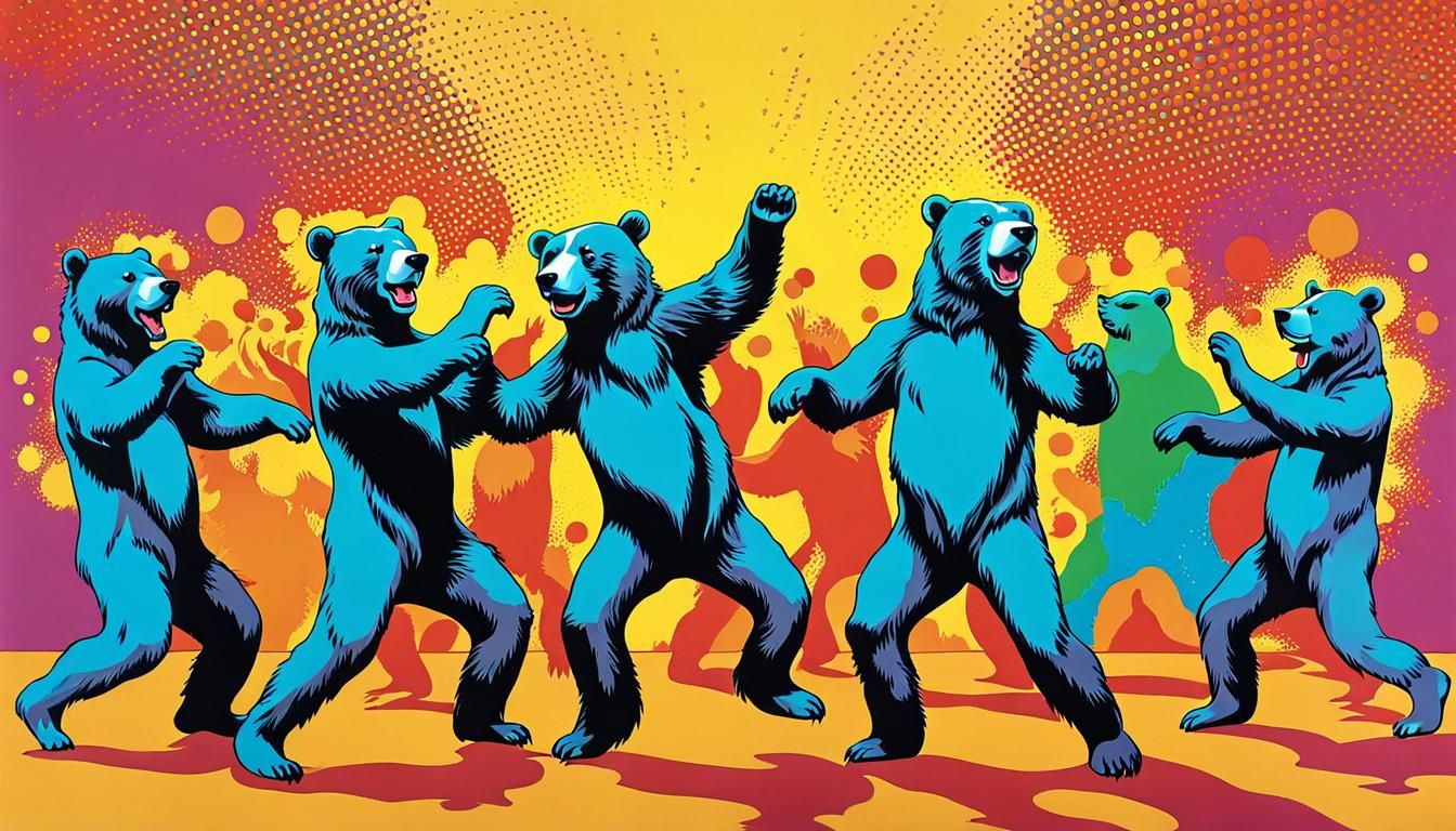 Dancing Bears Pop Art