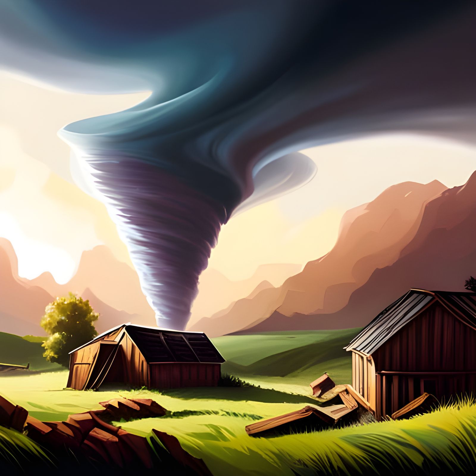 Tornado - AI Generated Artwork - NightCafe Creator