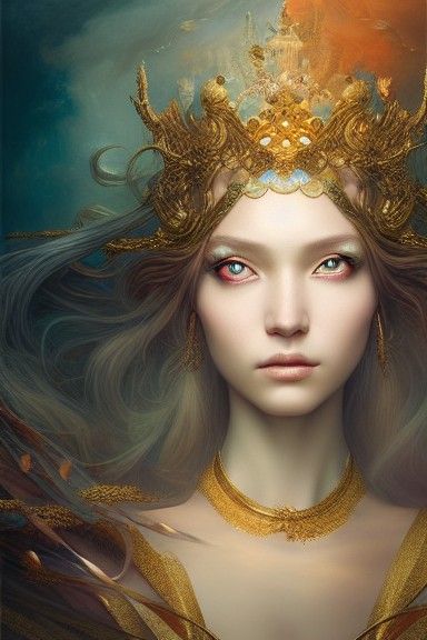 portrait of a goddess - AI Generated Artwork - NightCafe Creator