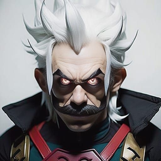 Pure evil dark sorcerer super Mario