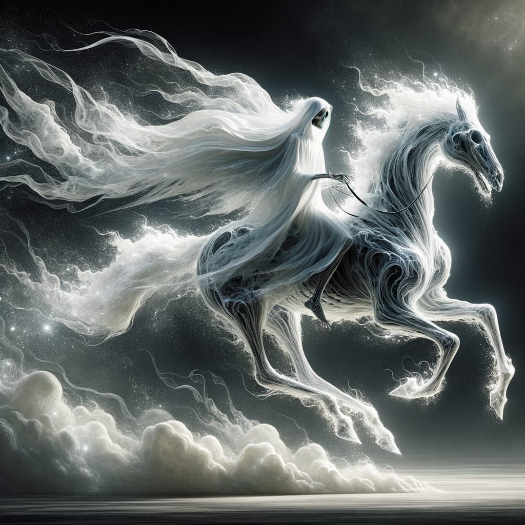Upon An Icy Wind He Rides, My Nightmare Closing In