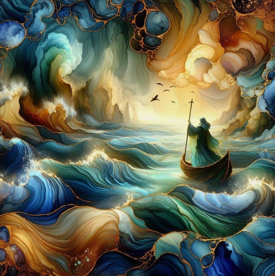 The sea voyage of St Brendan