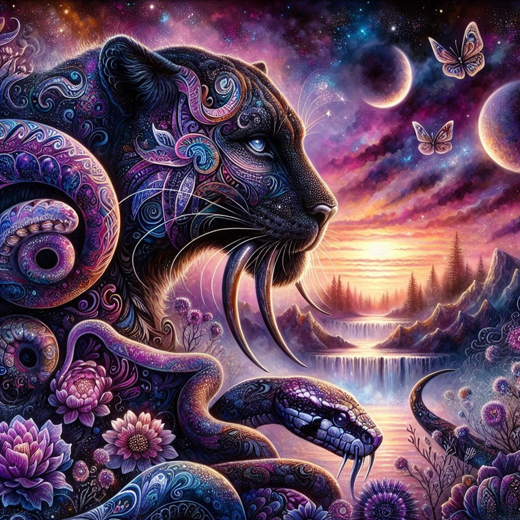 Magical mixed media World Black Panther 2