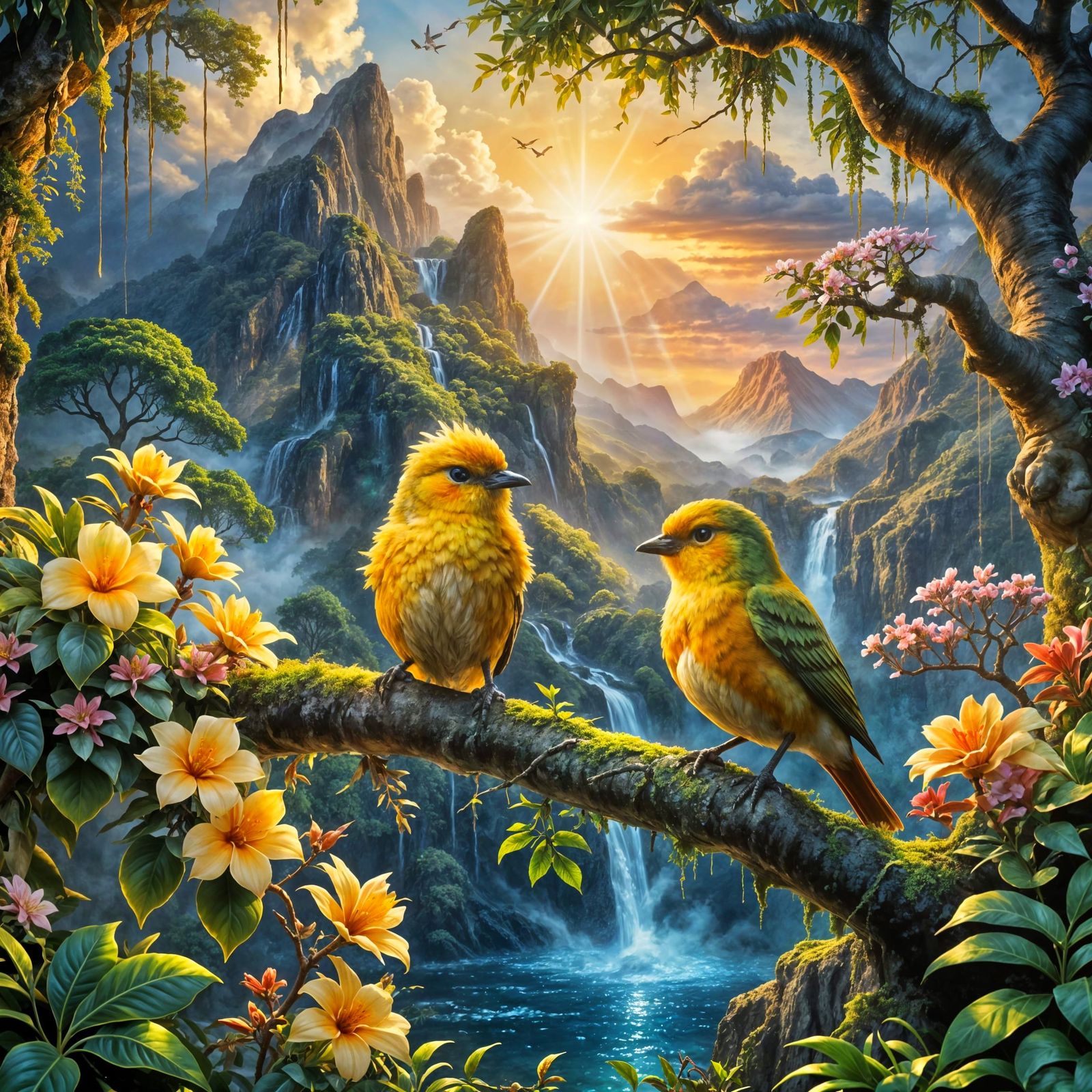 Welcome to Warbler falls  by @Tiny Pearl Cat