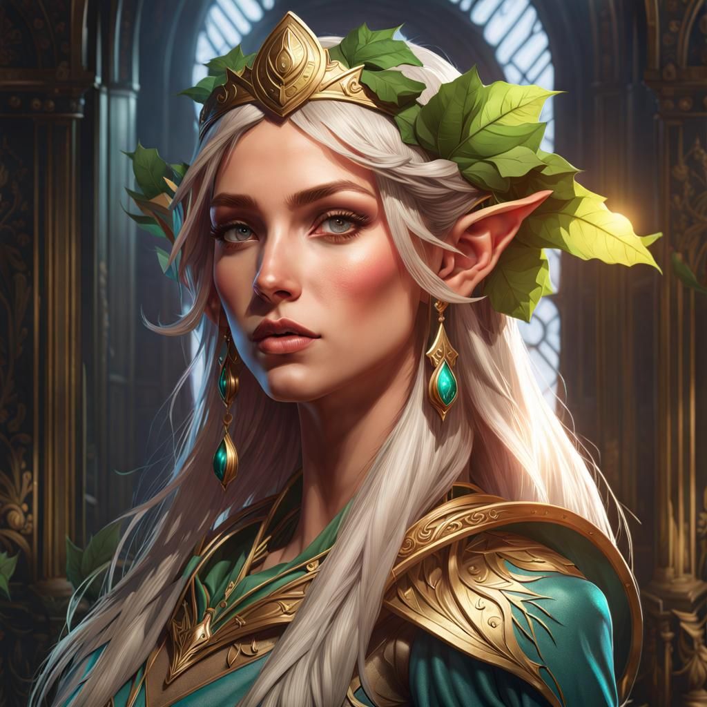 Female elf  by @Sigrun