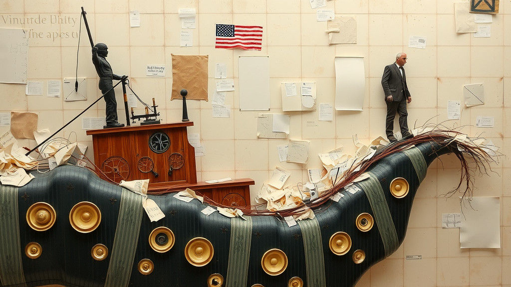 Surreal Test Tube Baby in Chaotic Dreamscape